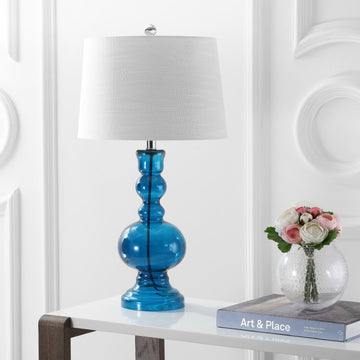 Genie 28.5" Glass LED Table Lamp - JONATHAN Y